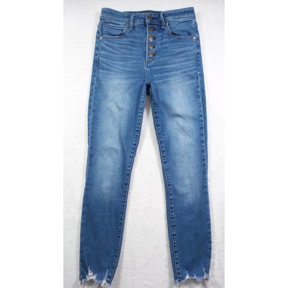 Abercrombie & Fitch Womens Jeans 27 Blue Simone High Rise‎ Ankle Stretch